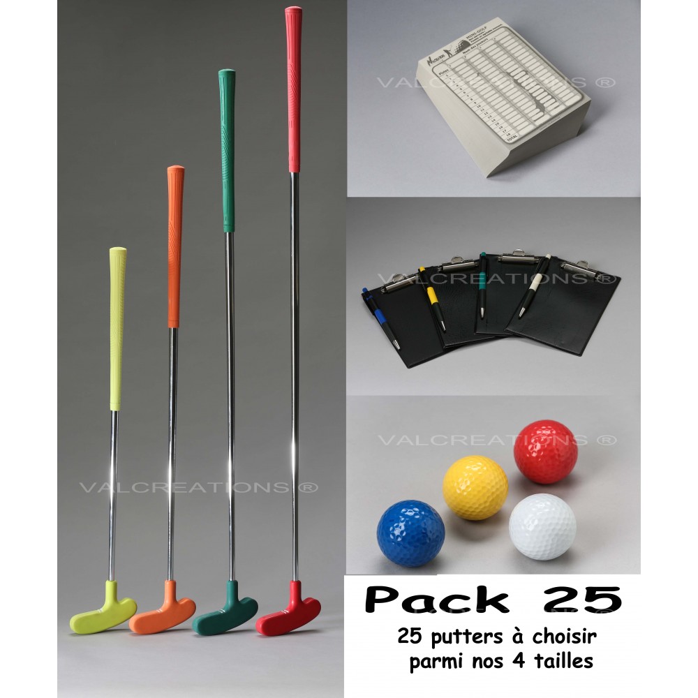 Pack 25 :  accessoires pour minigolf