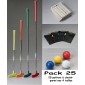 Pack 25 :  accessoires pour minigolf