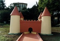 mini golf béton château