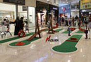 location de mini golf en centre commercial