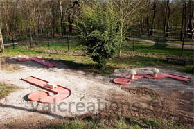 installation mini golf dans un parc