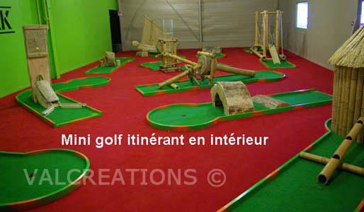 mini-golf interieur en aluminium