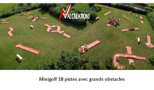 parcours de mini-golf modulable